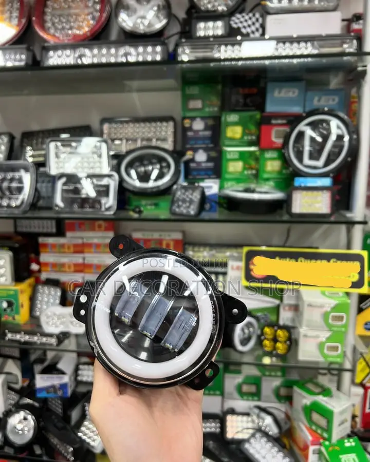 4" Round Headlights in Pair With Running Lights
