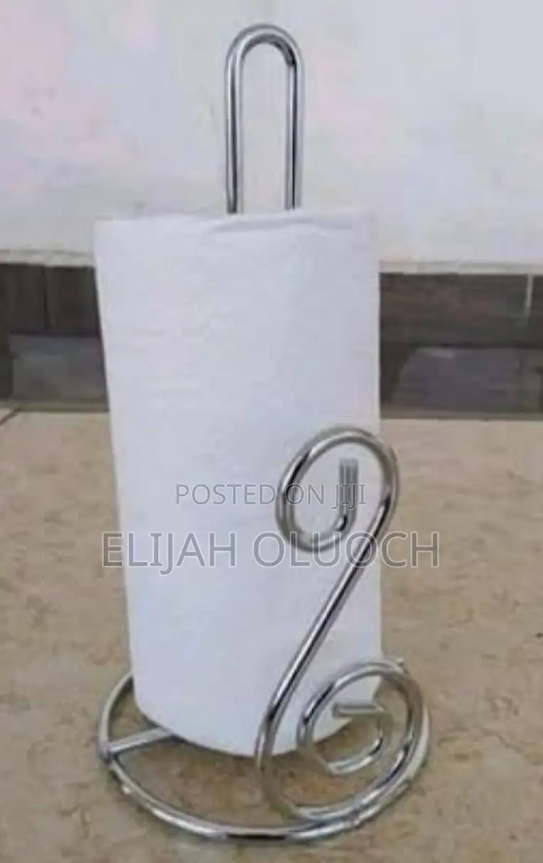 Heavy Stainless Steel Metallic Kitchen Towel Holder Stand