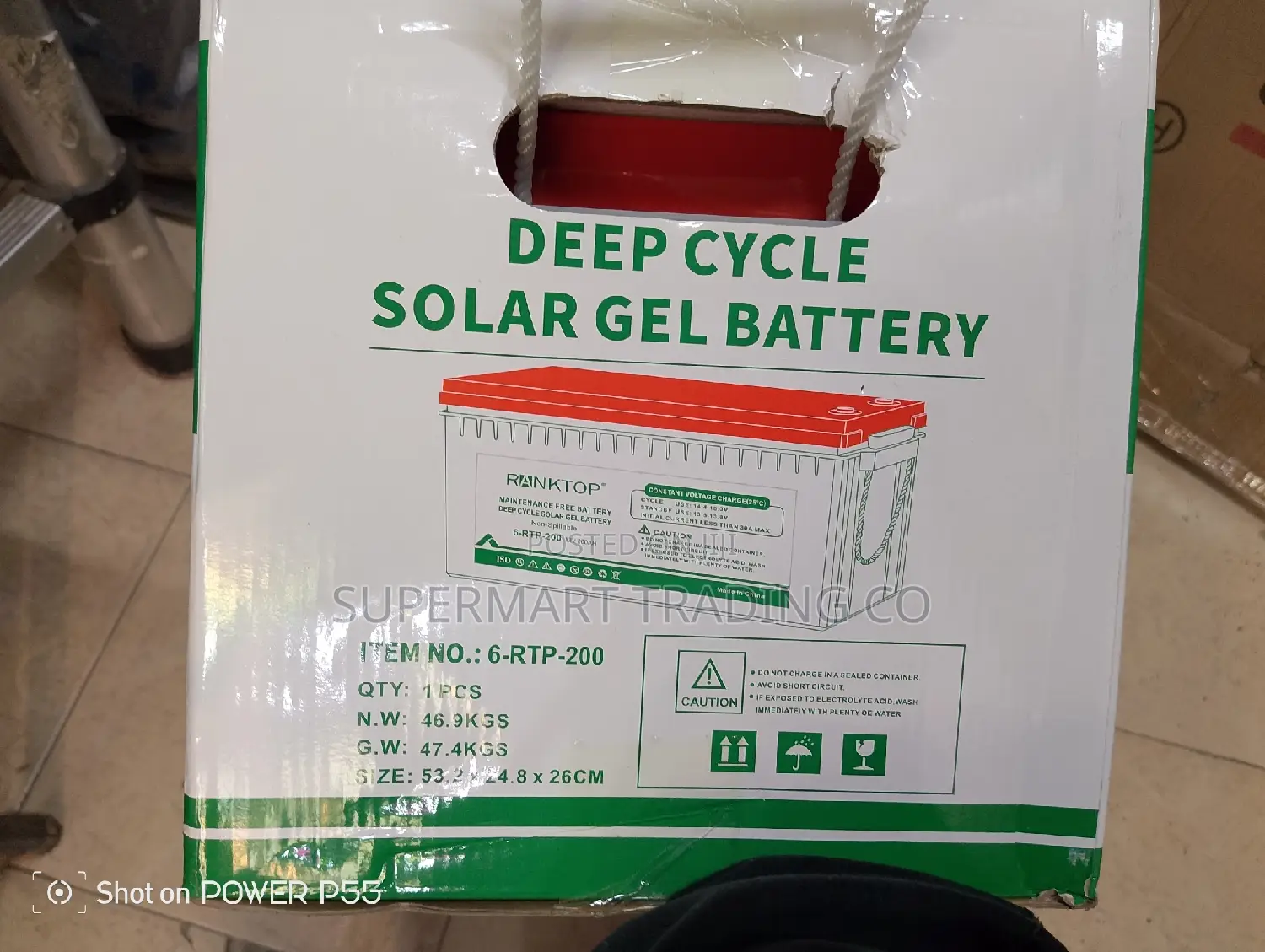 Solar Battery Deep Cycle Gel 200ah