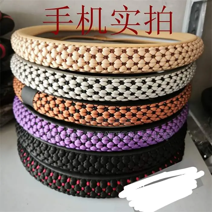Different Colors Thread Knitted Steering Wheel