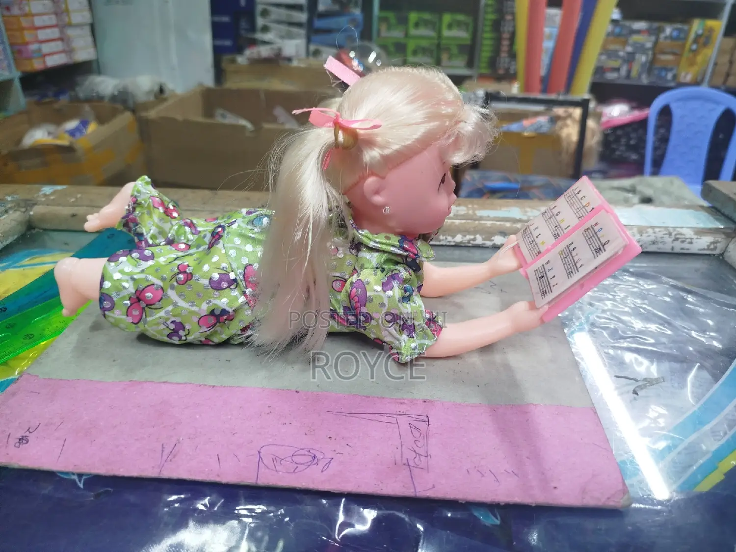 Reading Baby Doll