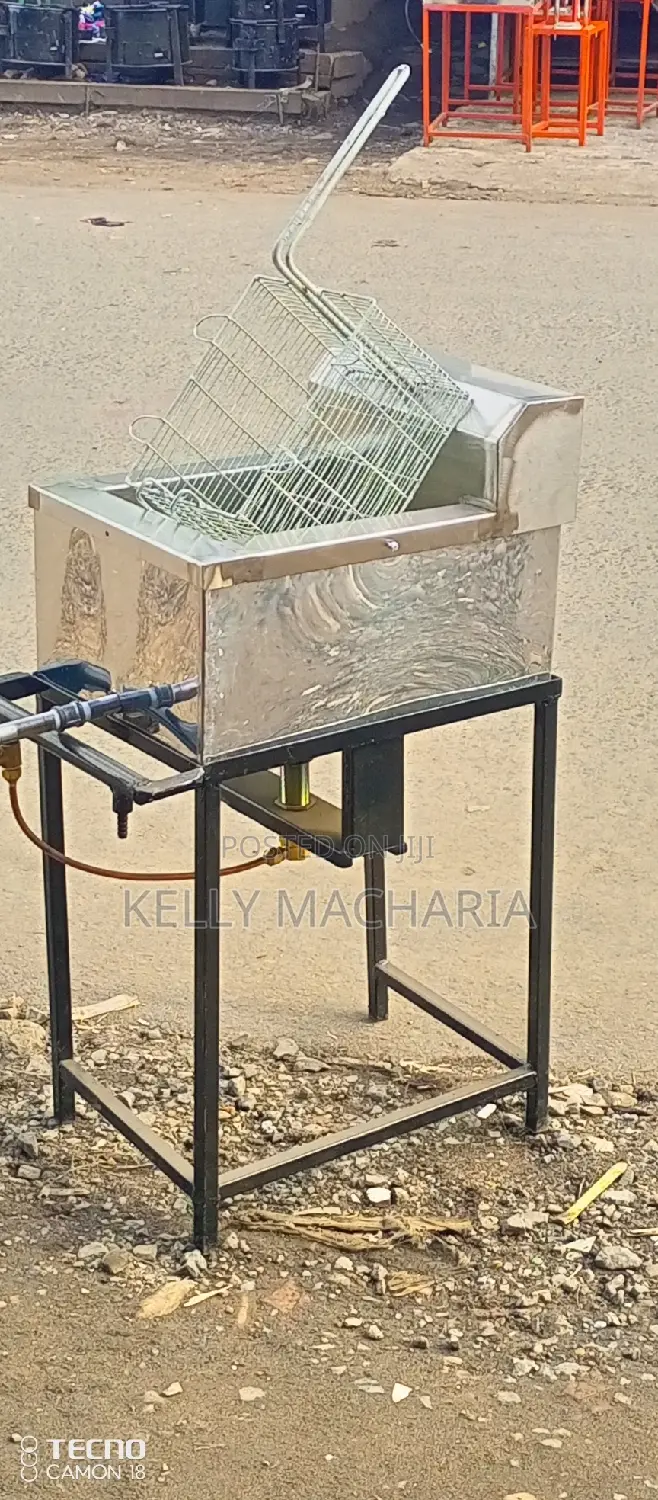 Single Commercial Gas  Fryers