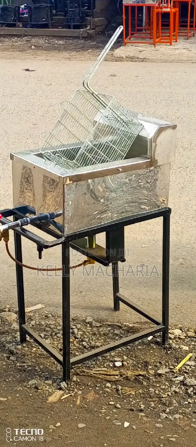 Single Commercial Gas  Fryers