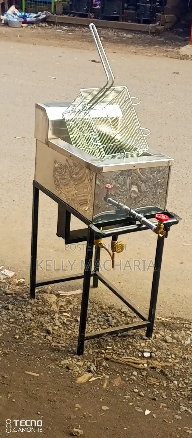 Single Commercial Gas  Fryers
