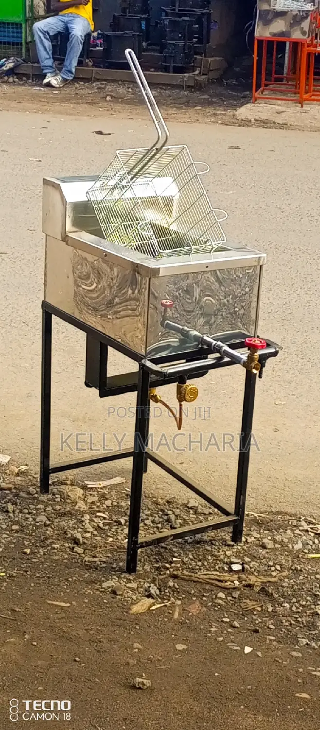 Single Commercial Gas  Fryers