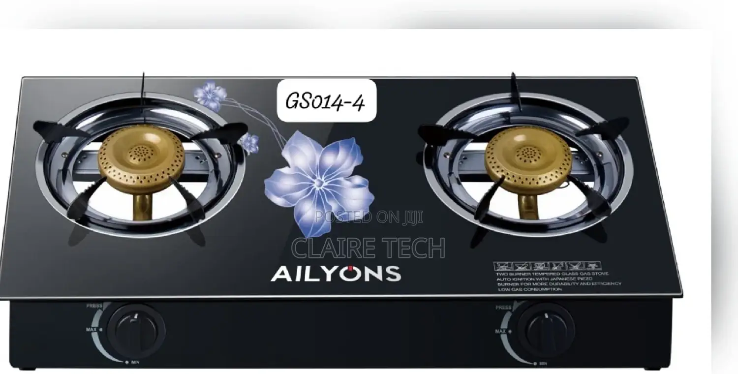 Ailyons Gs014-4 Stainlesssteel 2 Burner Table Top Gas Cooker
