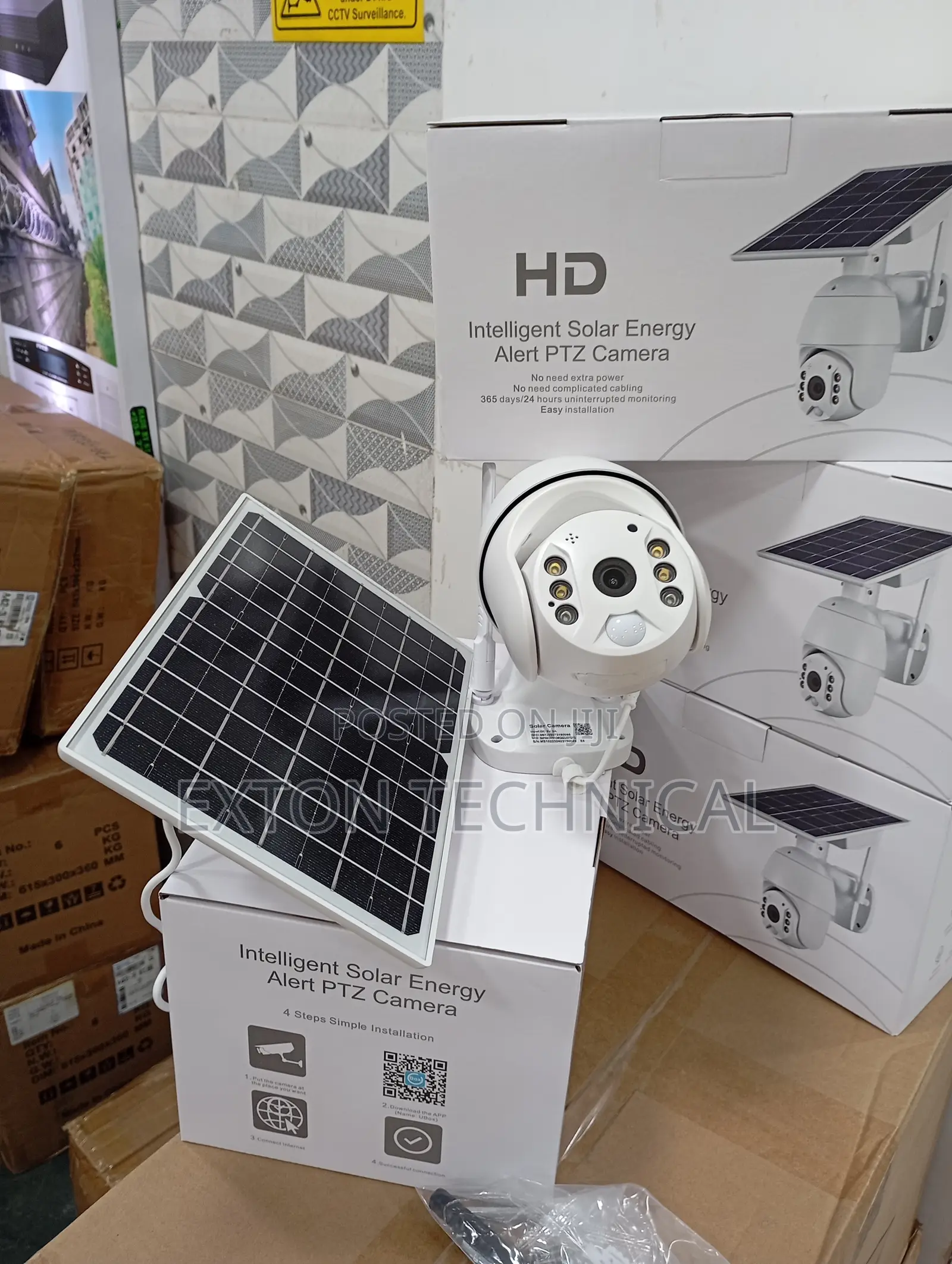 Solar Powered 4G Ubox Solar PTZ Camera With Remote Viewing
