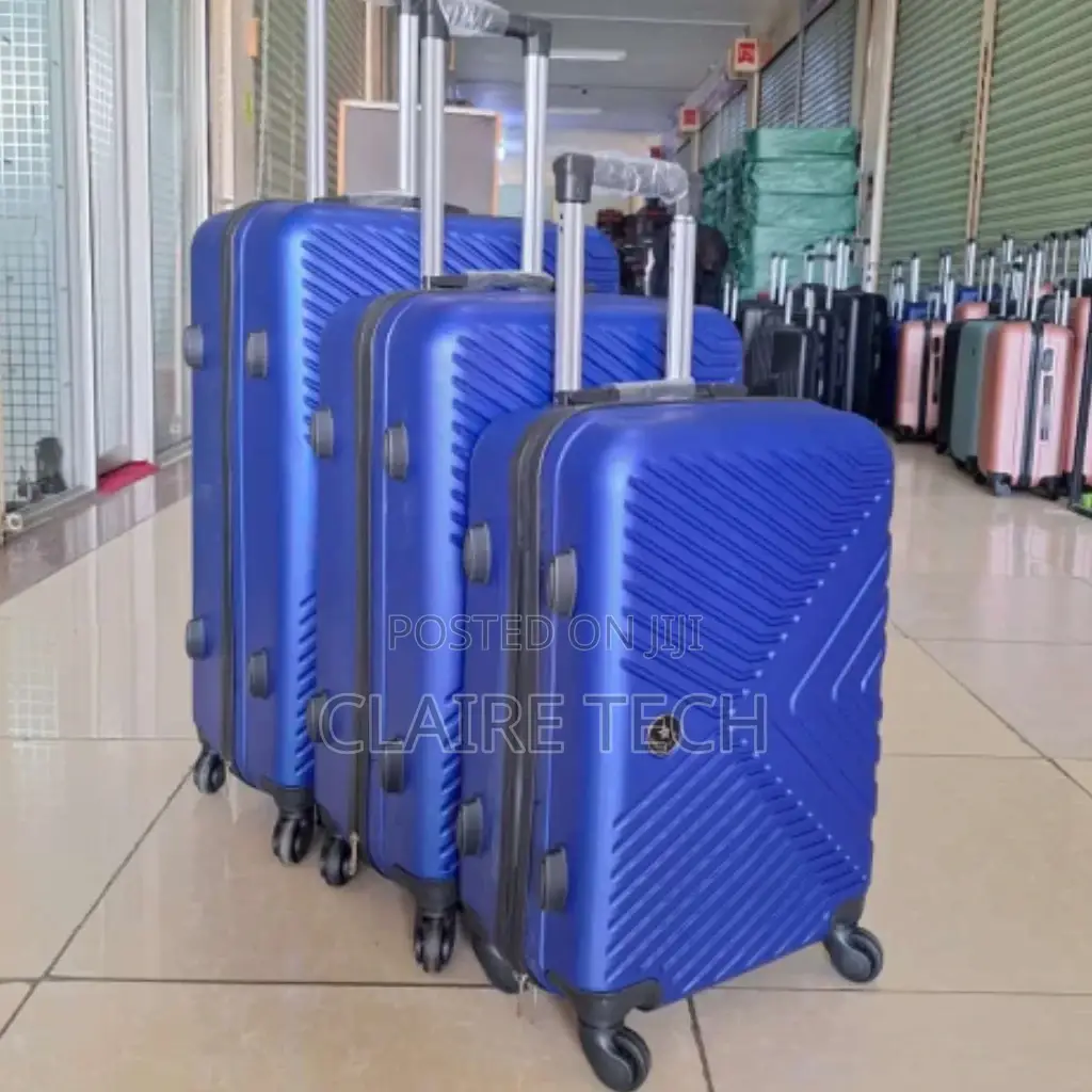 Blue Suitcase 3 in 1 Luxurious Traveling Suitcase Bags