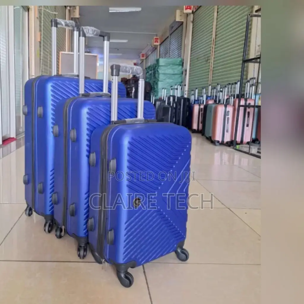 Blue Suitcase 3 in 1 Luxurious Traveling Suitcase Bags