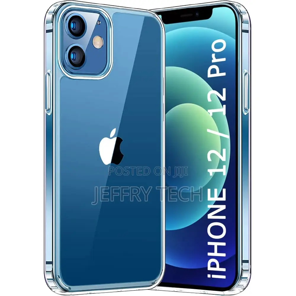 Clear Back Case Cover for iPhone 12/12 PRO | Shockproof Desi