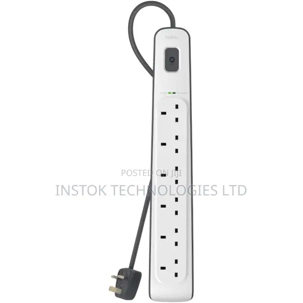 Belkin 6-Outlet Surge Protection Strip With 2M Power Cord