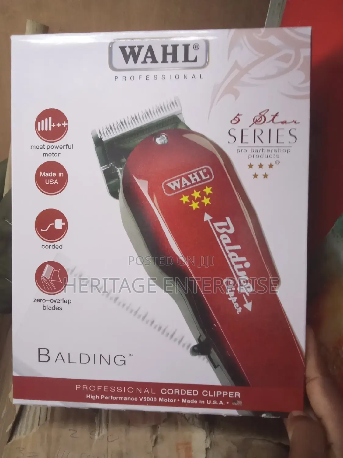 Hair Shaver, Wahl Balding Shaver Red