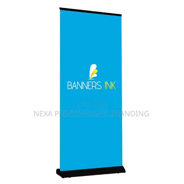 Brand New Pull--up Banners With Broadbase Stands
