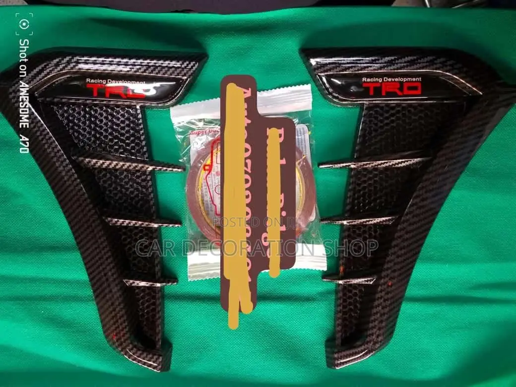 2pc TRD Carbon Finish Car Door Side Air Vent