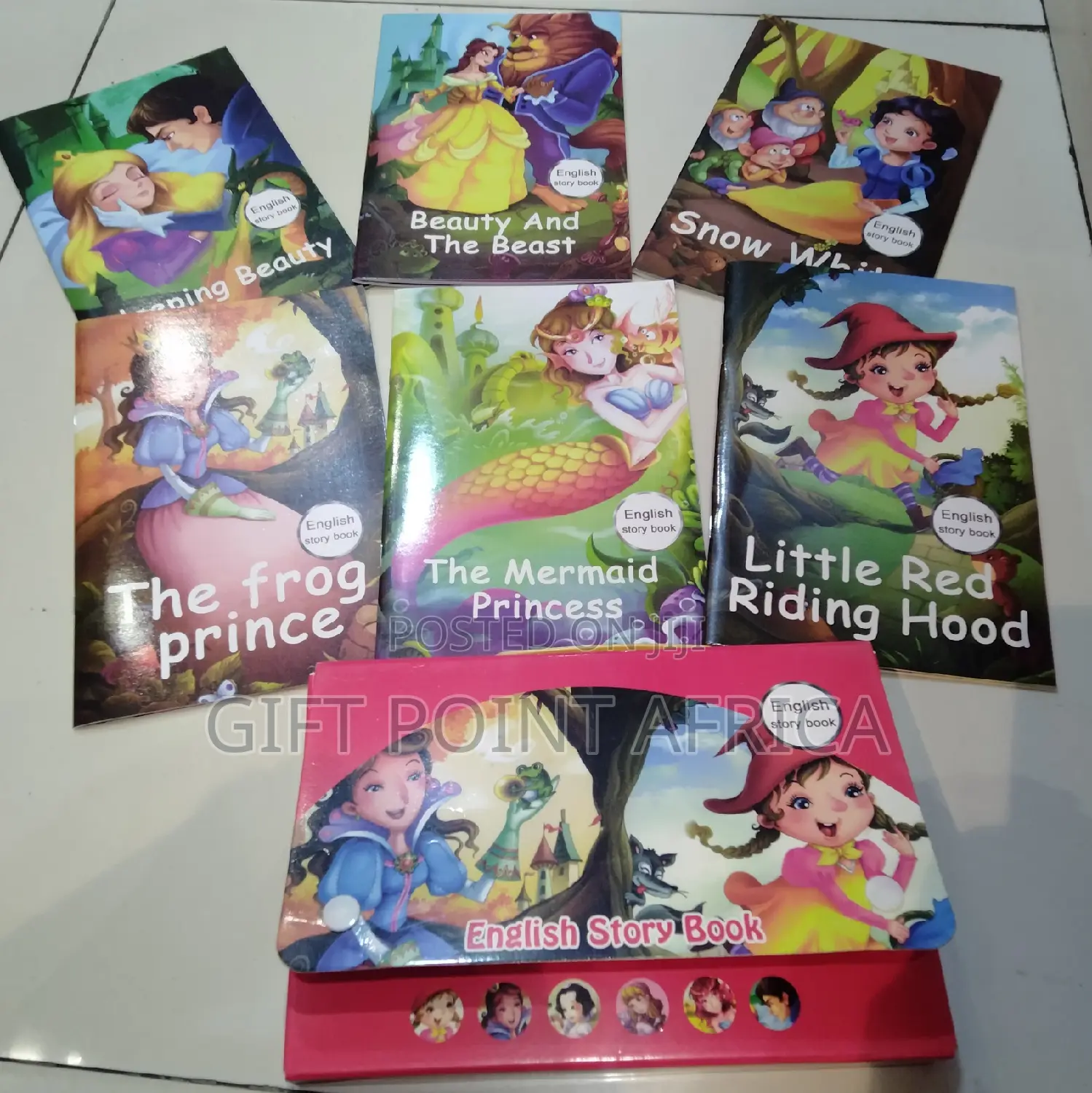 A Set of 6 English Story Books for Kids
