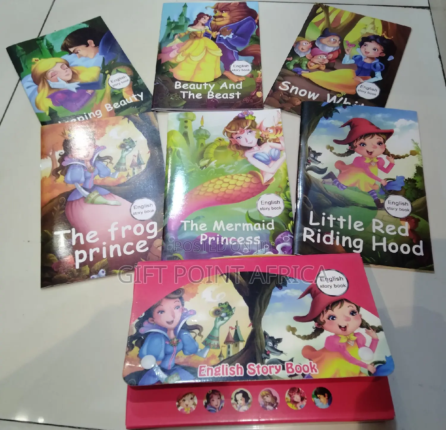A Set of 6 English Story Books for Kids