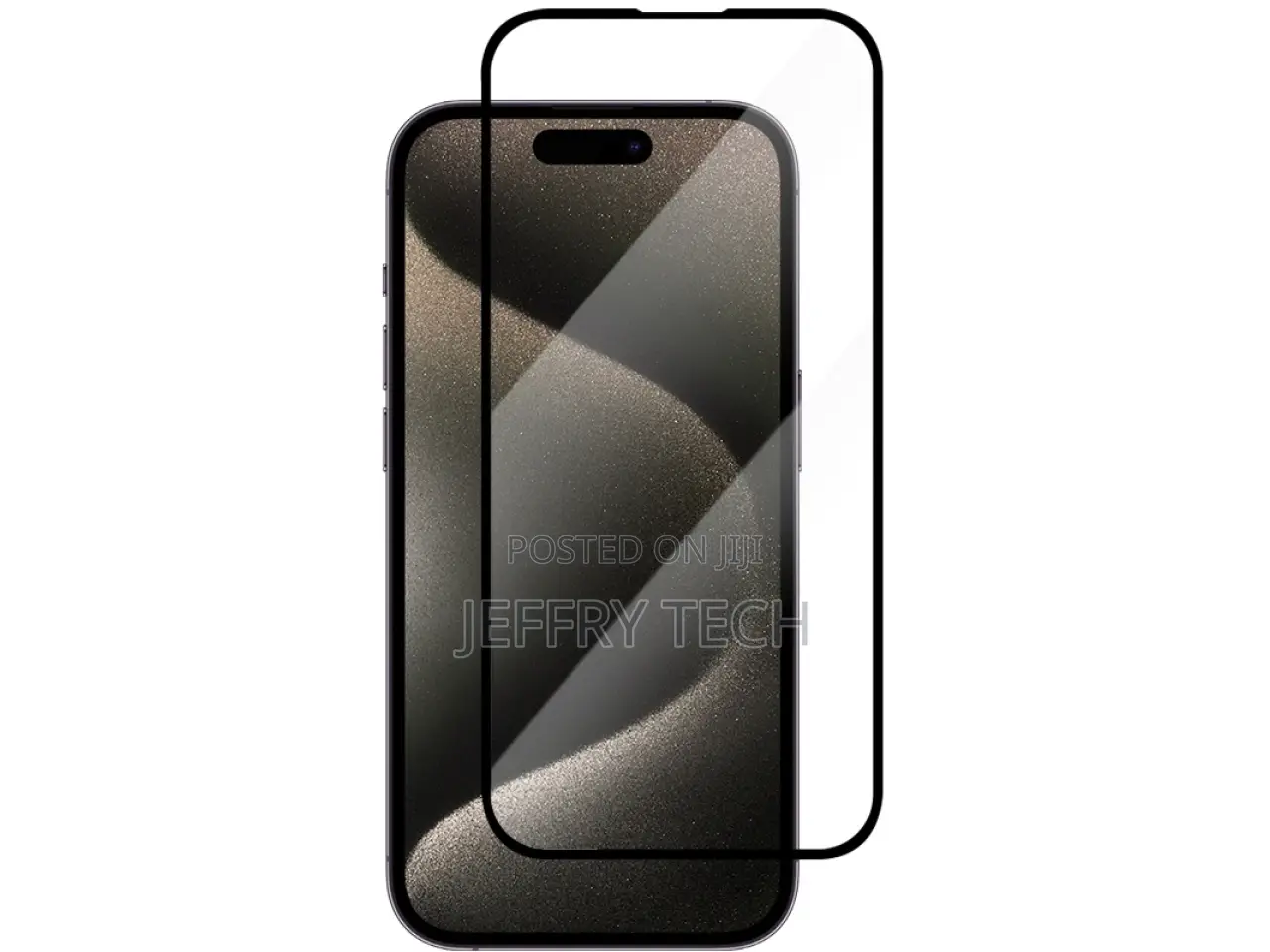 iPhone 15 Pro 100% Full Screen Tempered Glass Screen Protect