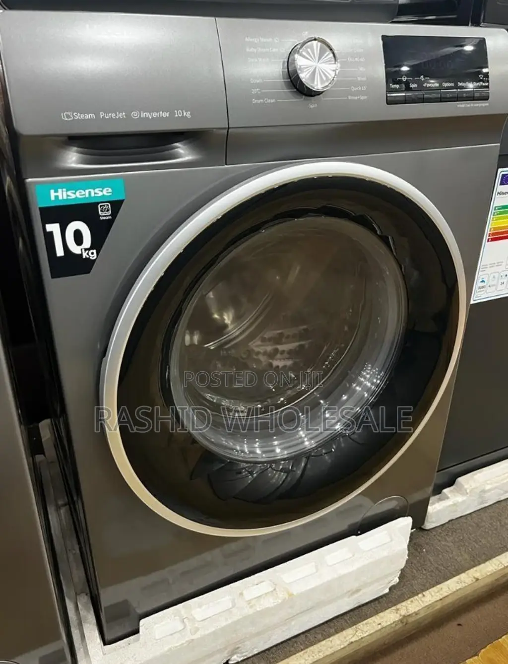 Hisense 10kgs, Washing Machine Grey Fulk Automatic .