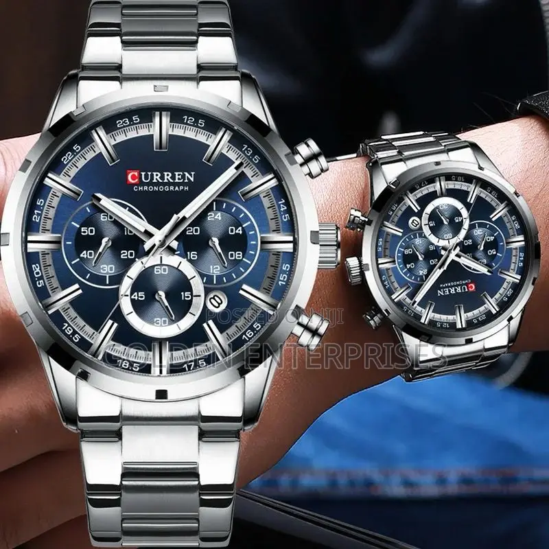 Gents CURREN Stainless Steel Strap #8355 Kes 3600