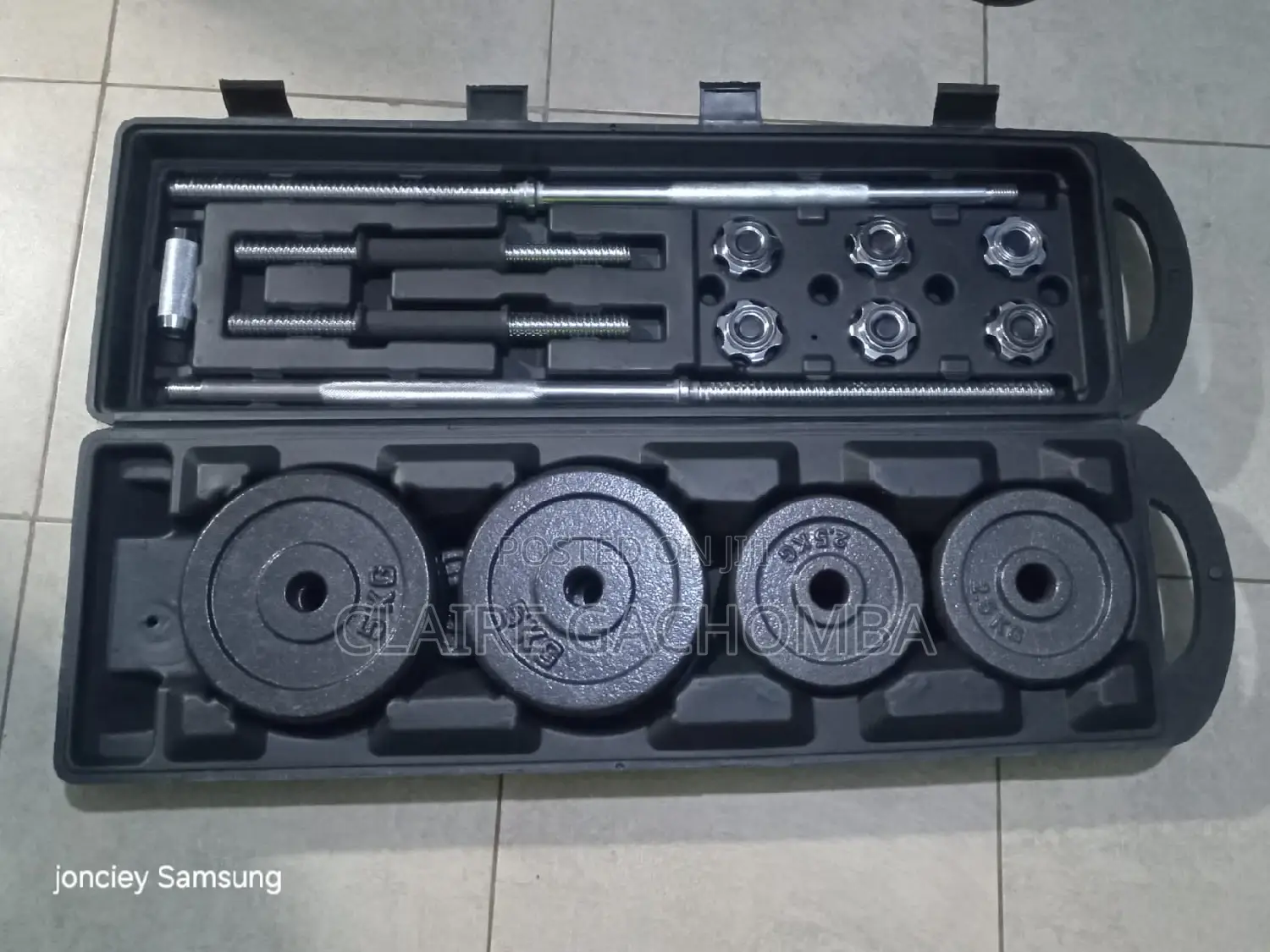 50 KGS Dumbbell/ Barbell Set Cast Iron
