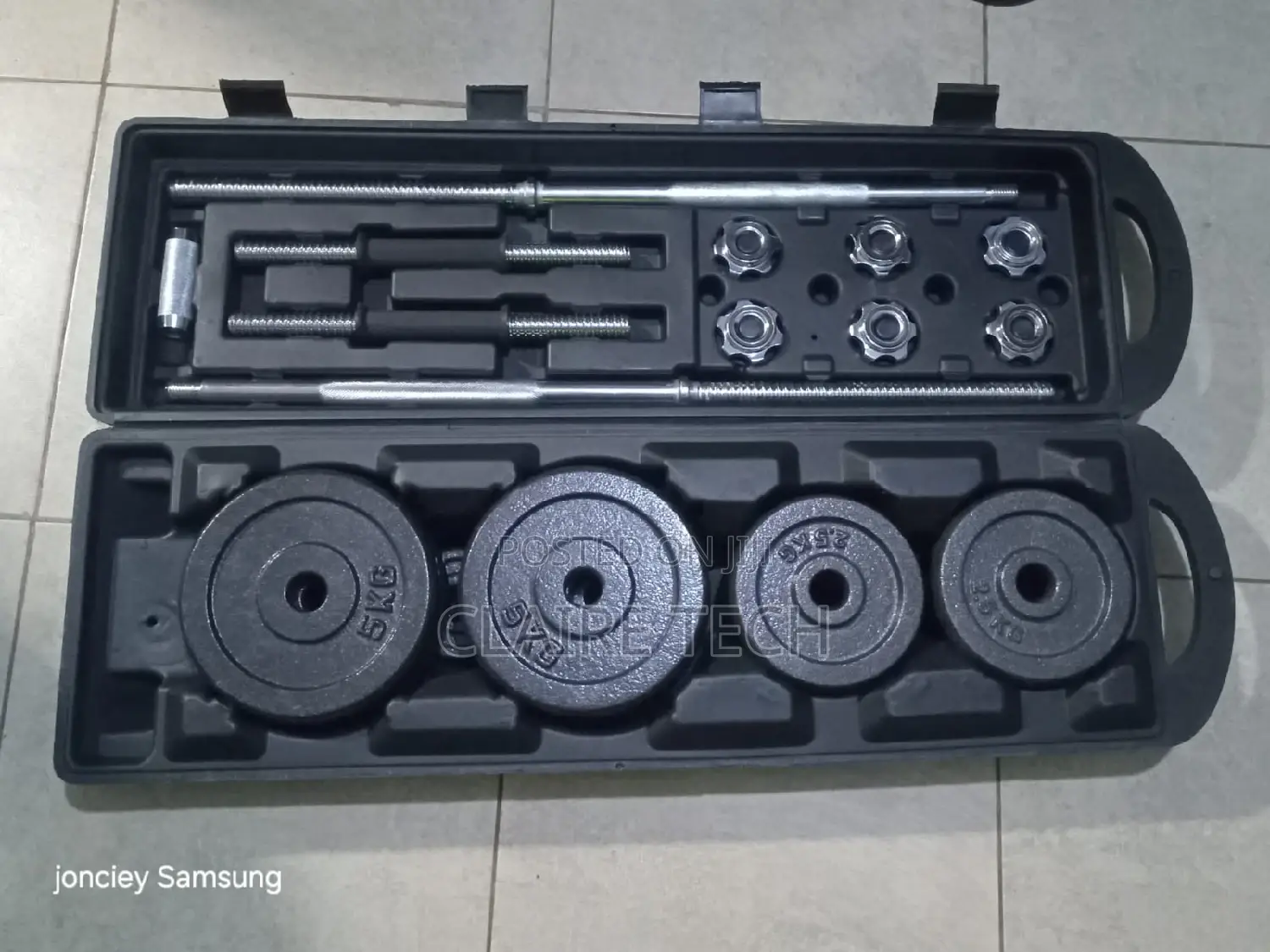 50 KGS Dumbbell/ Barbell Set Cast Iron
