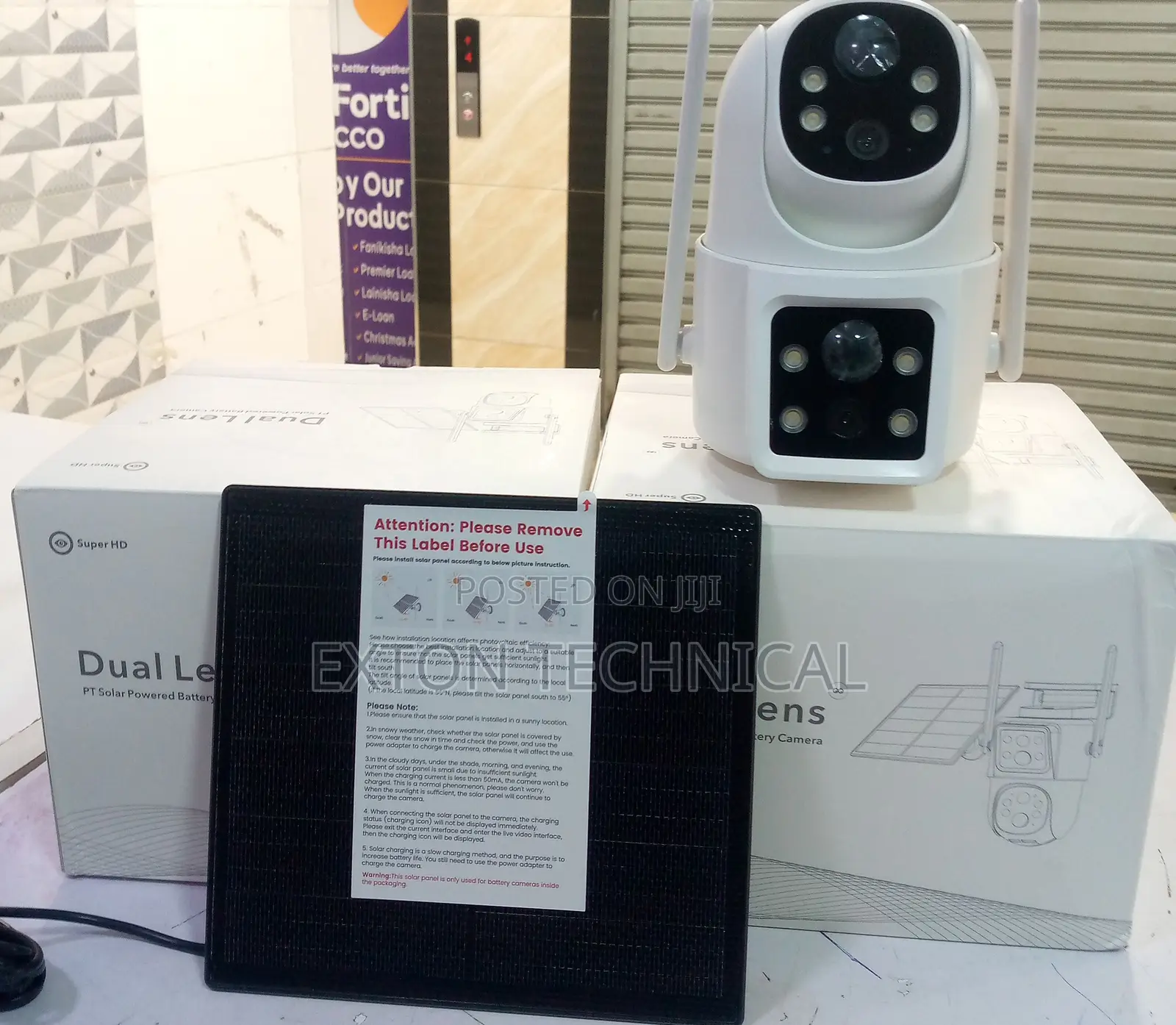 Solar Camera With Sim Slot and Dual Lens Mini Camera