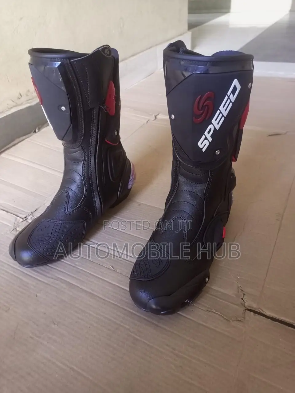 Full Motorbike Riding Boots Black 40-45