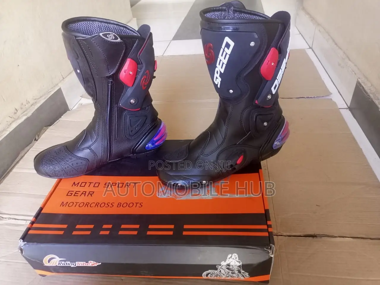 Full Motorbike Riding Boots Black 40-45