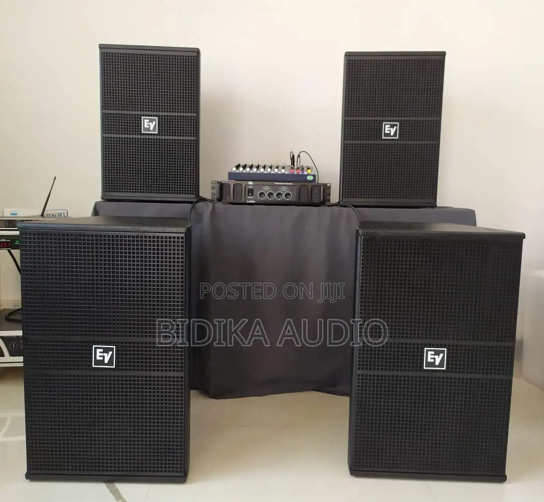 Pa System Complete Set With 12inchs and 15inchs Speaker
