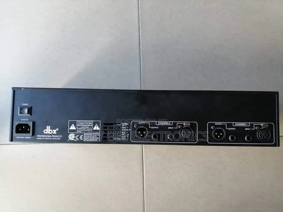 Black DBX 231equaliser