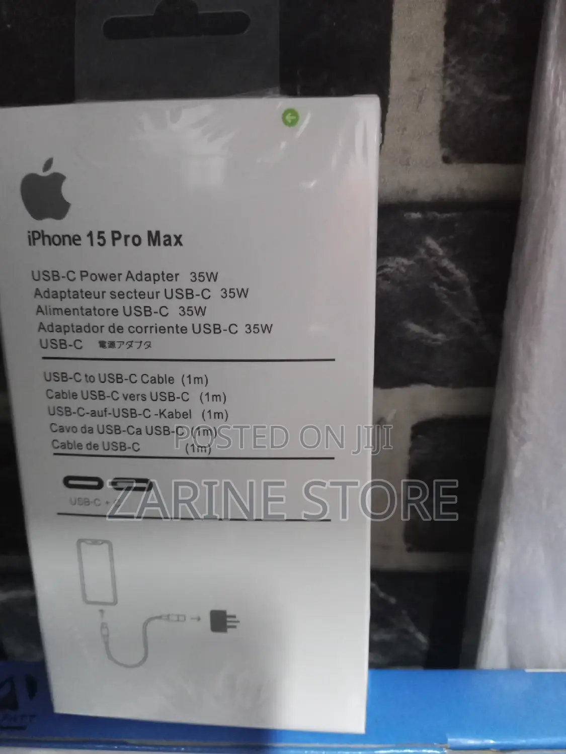 15 Pro Max iPhone 35w USB C Power Adapter,USB C to USB C Cab