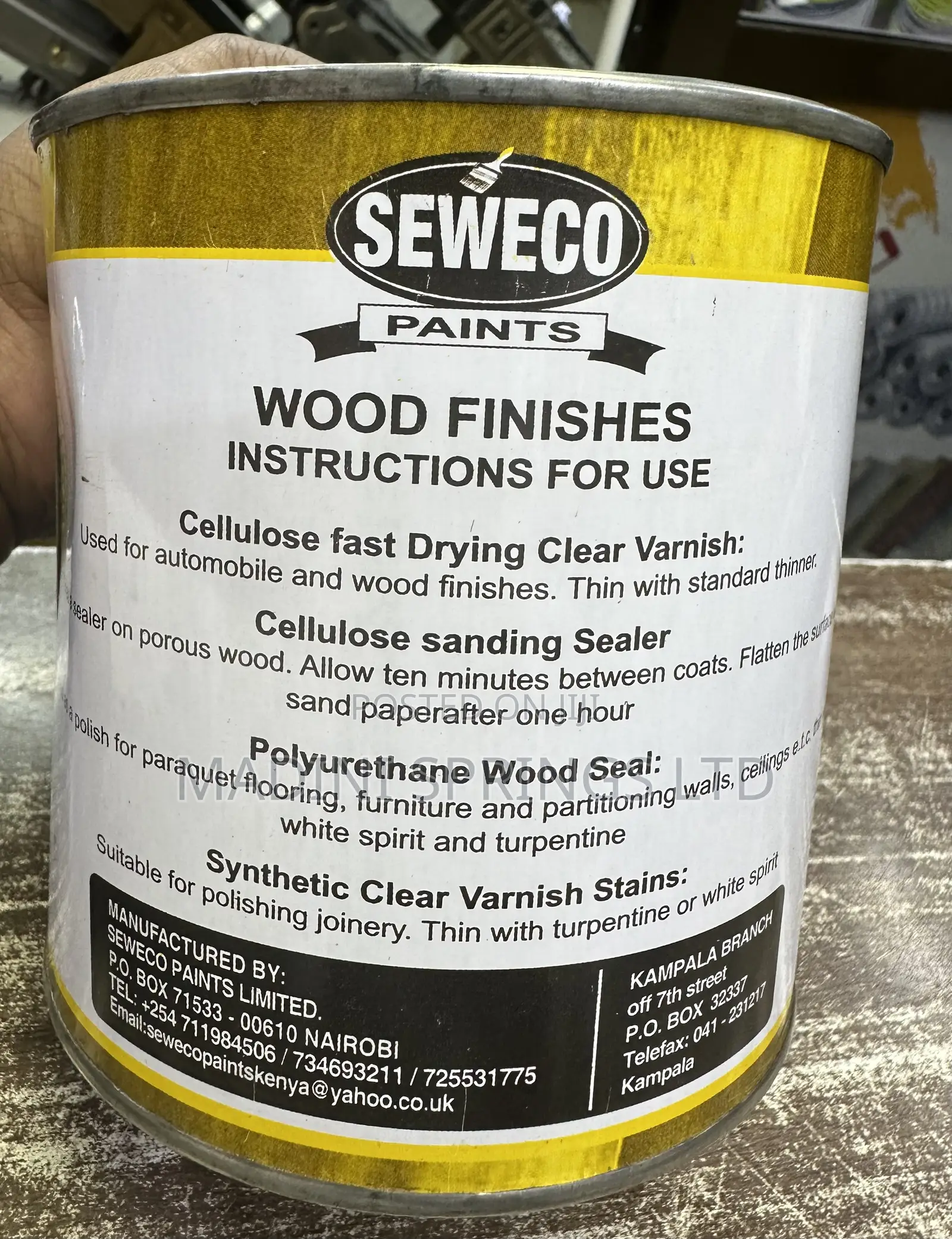 Seweco Nc Clear Wood Varnish(Fast Dry, Available in 1l 4l)