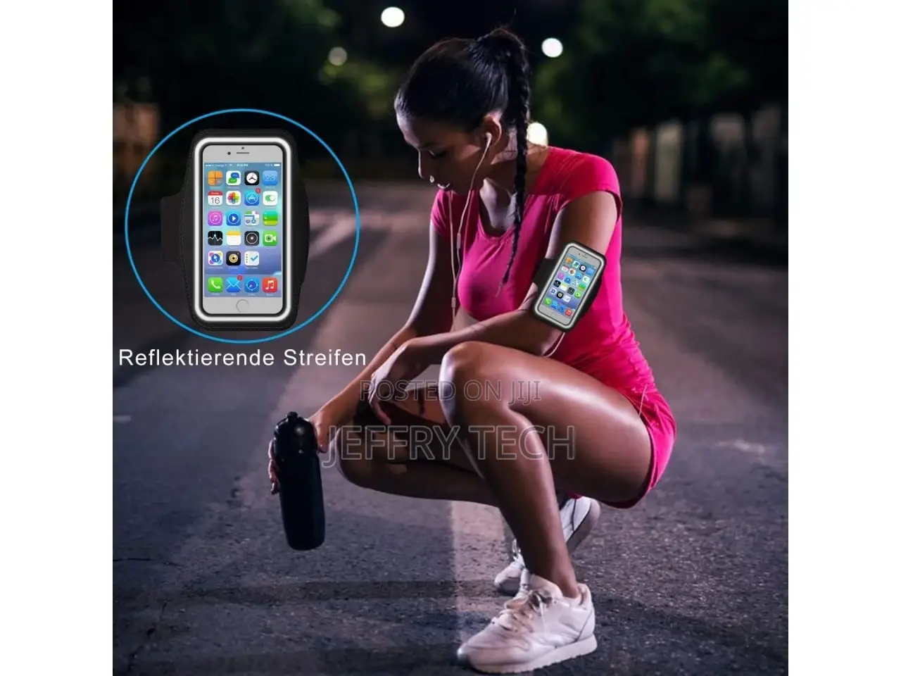 Samsung Galaxy S9+ Fitness Jogging Sports Armband With Key C