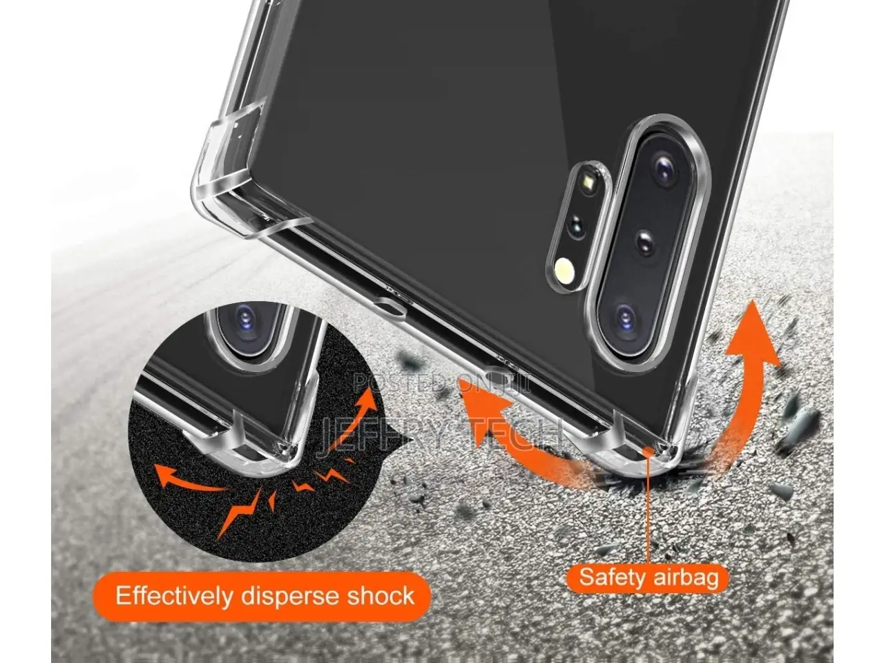 Samsung Galaxy Note10+ Case Crystal Clear Case Bumper Transp