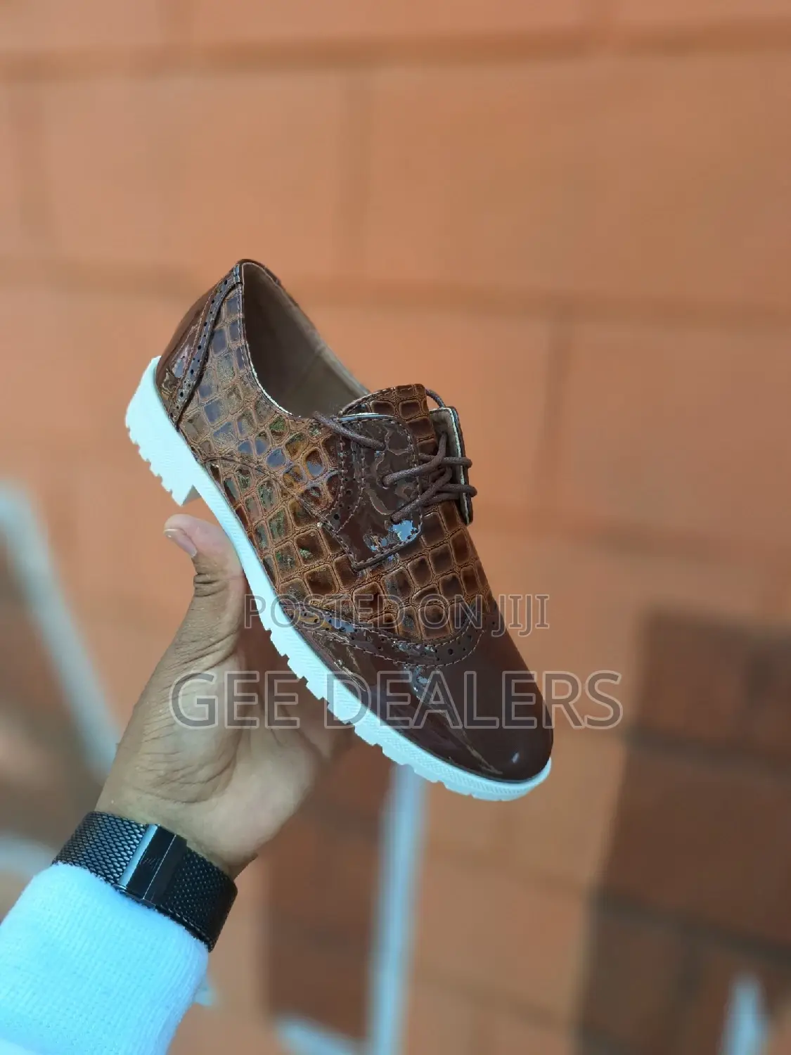 Ladies Wetlook Brogues >Official/Casual Ladies Shoes