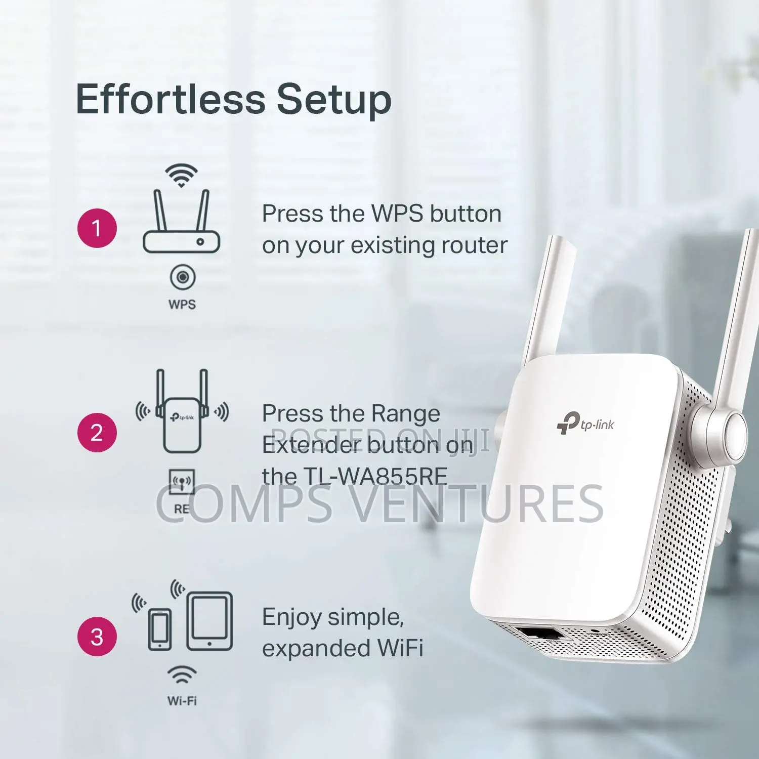 Tp-Link TL-WA855RE Range Extender Repeater With Antennae