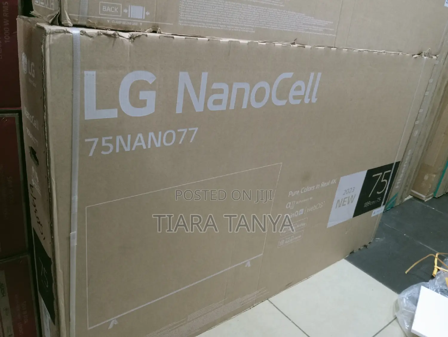 LG 75 Inch Nanocell TV NANO77 Series Cinema Screen Design