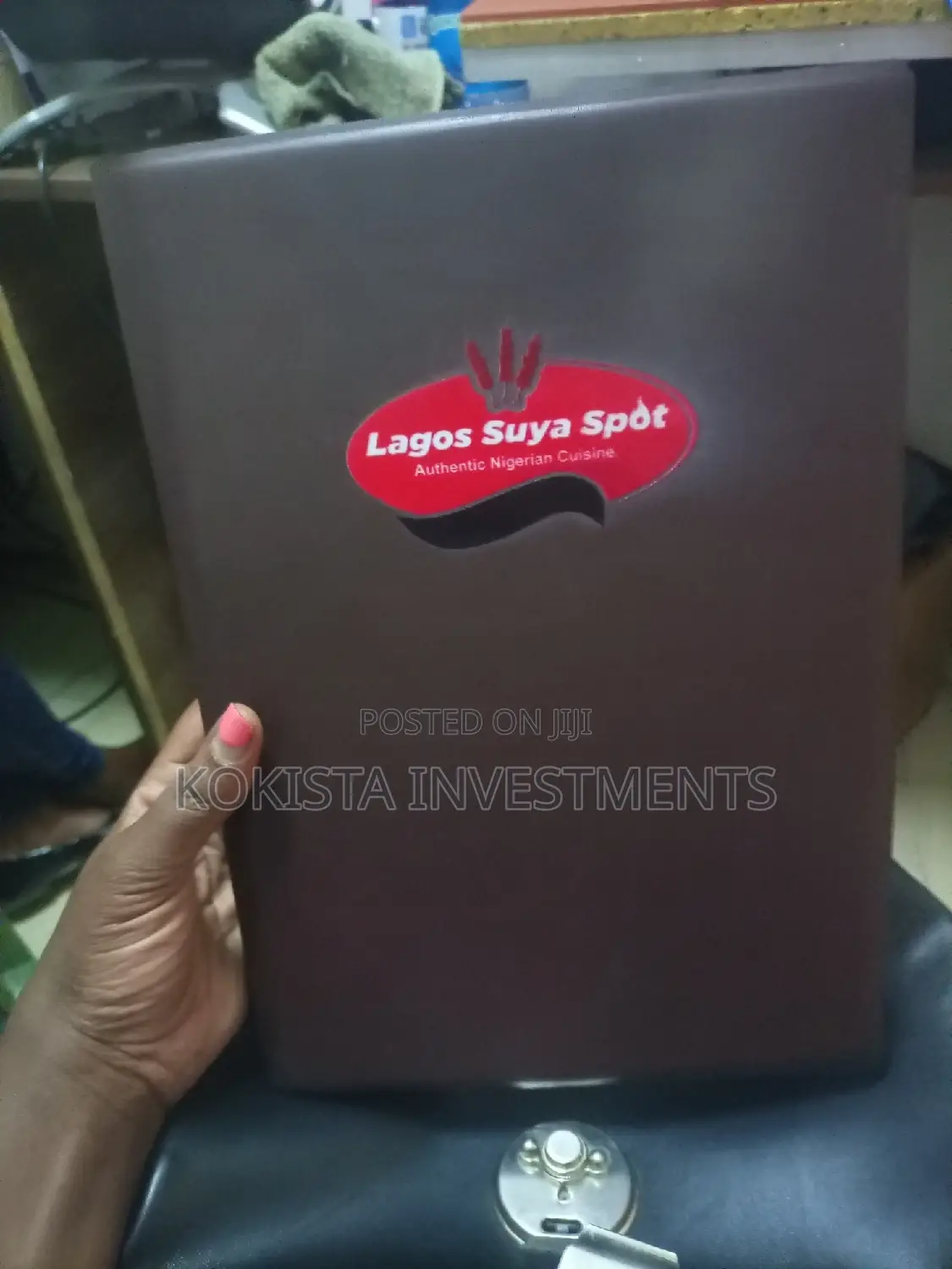 Leather Hotel Menu Folders
