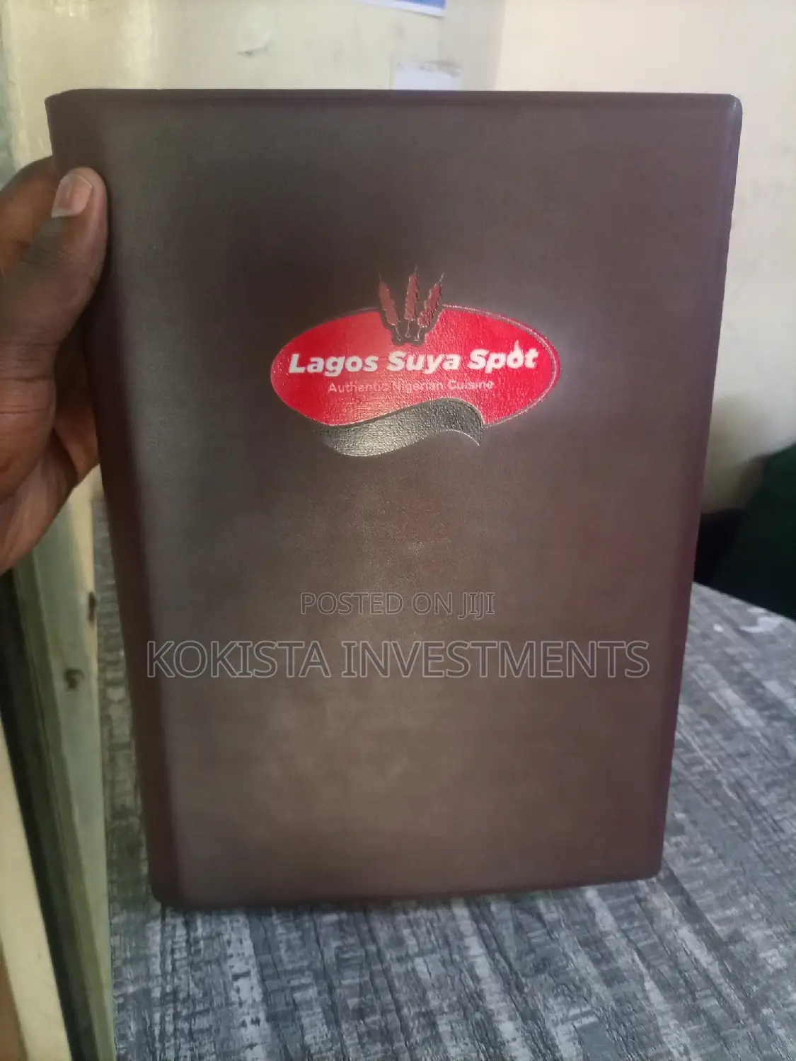 Leather Hotel Menu Folders
