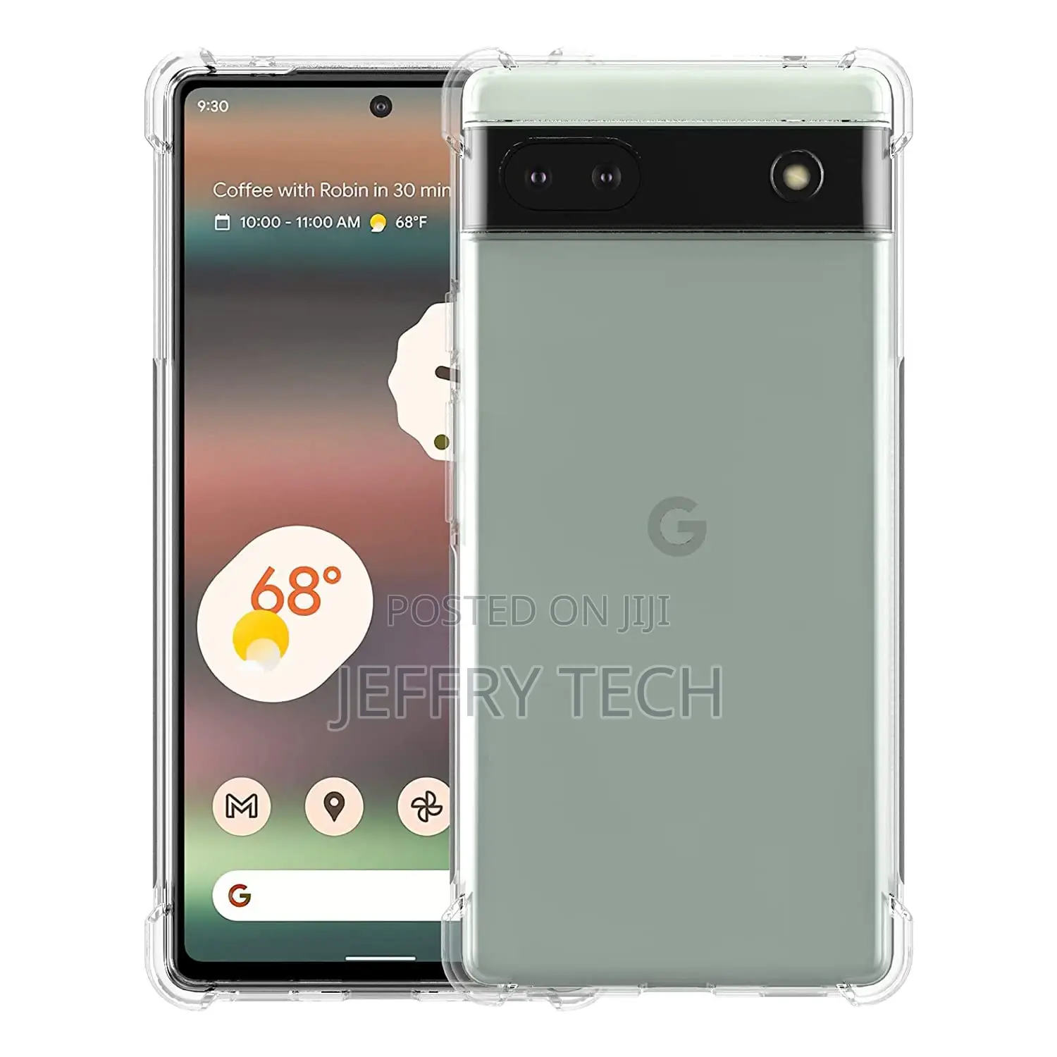 Flexible Bumper Transparent Back Cover for Google Pixel 6a