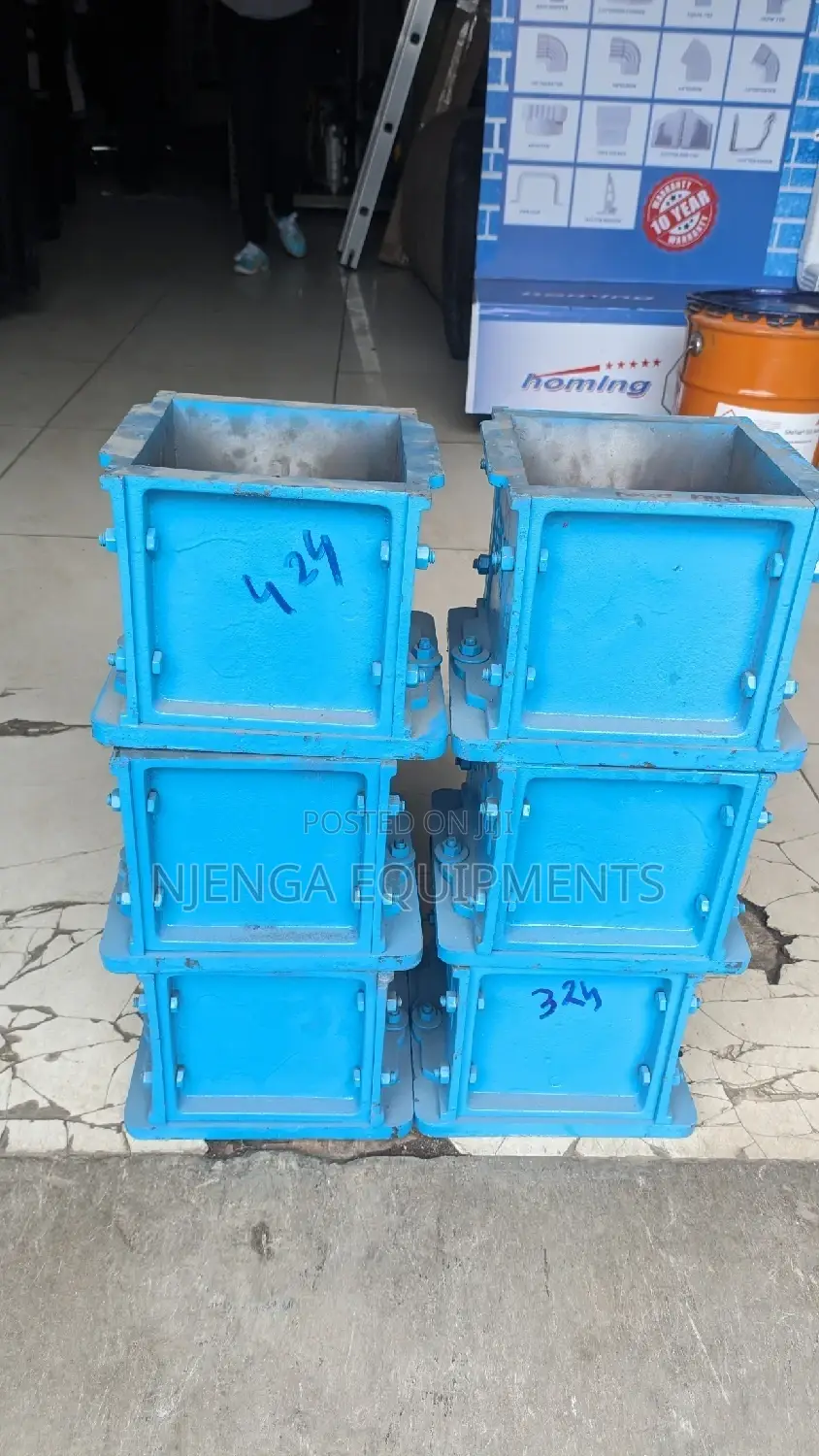 Cast Iron Concrete Test Cube Moulds