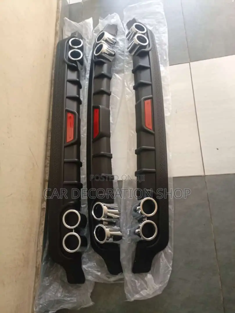 Black Universal Fit Rear Bumper Diffuser Body Kit