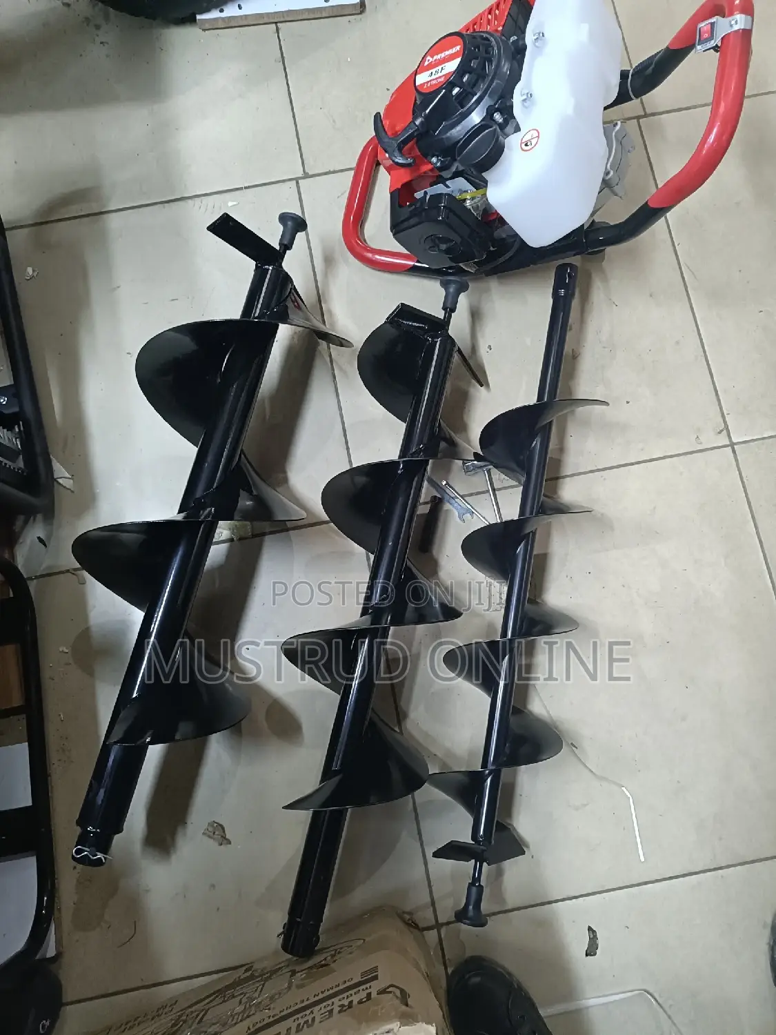 2 Stroke Earth Auger With Drill Bits