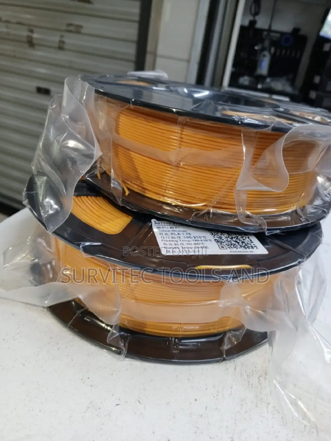 Orange Pla Fillament Printing