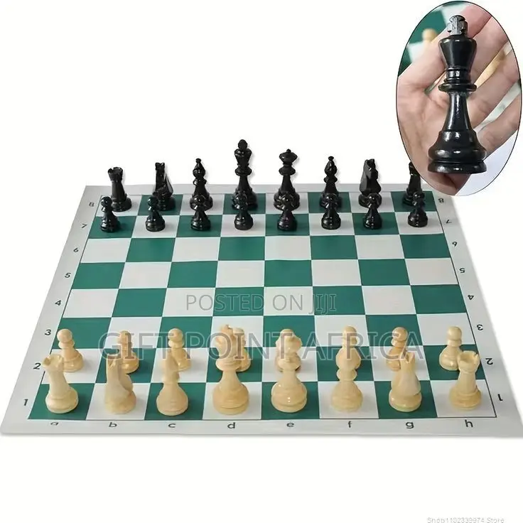 Large Portable Roll Up Chess Mat Game