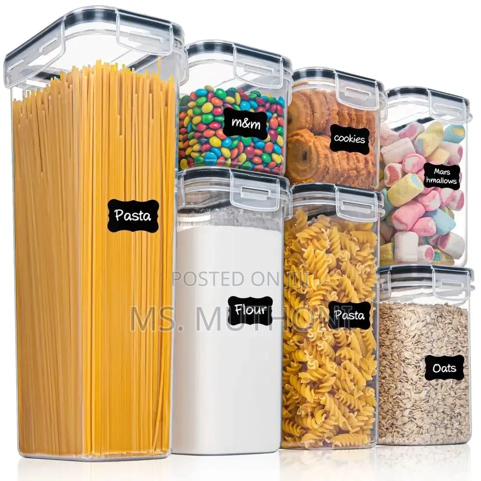 7pcs Food/Pantry Storage Containers Labels