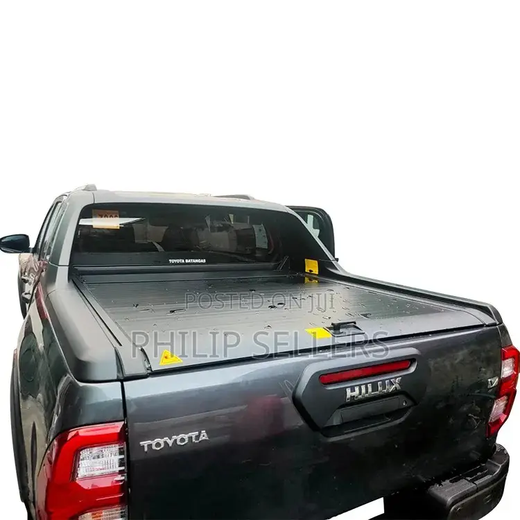 Aluminum Manual Roll Up Tonneau Cover Retractable Truck Bed
