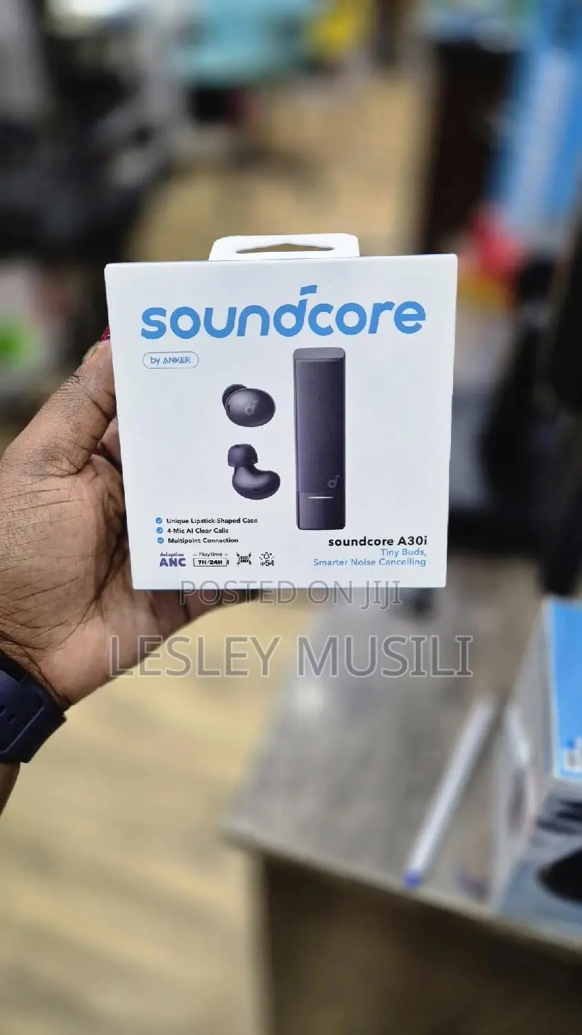 Soundcore A30i Anker, Noise Cancelling Earbuds, Lipstick-