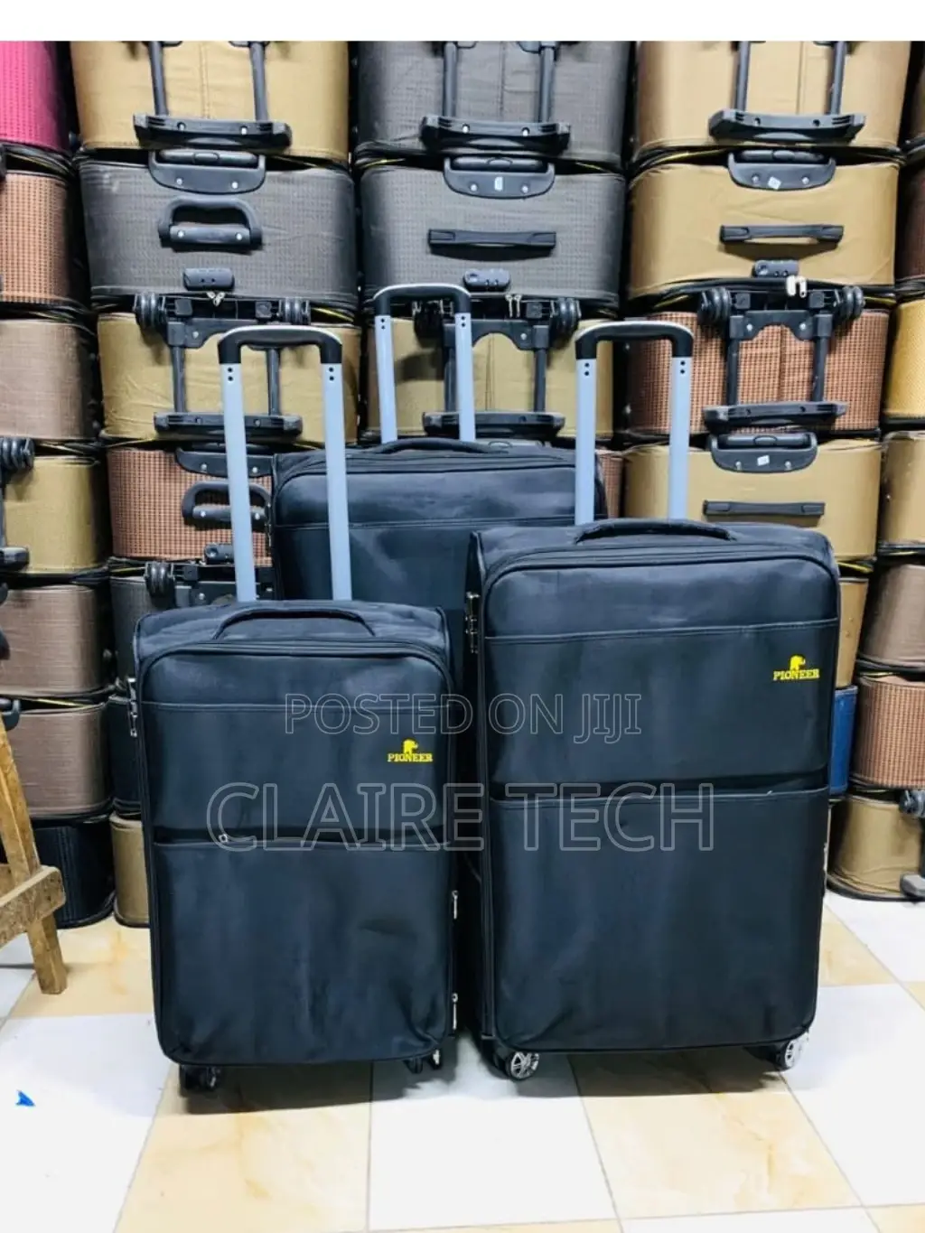 New 3 in 1 Fabric Luxurious Suitcase Briefcase Traveling Bag