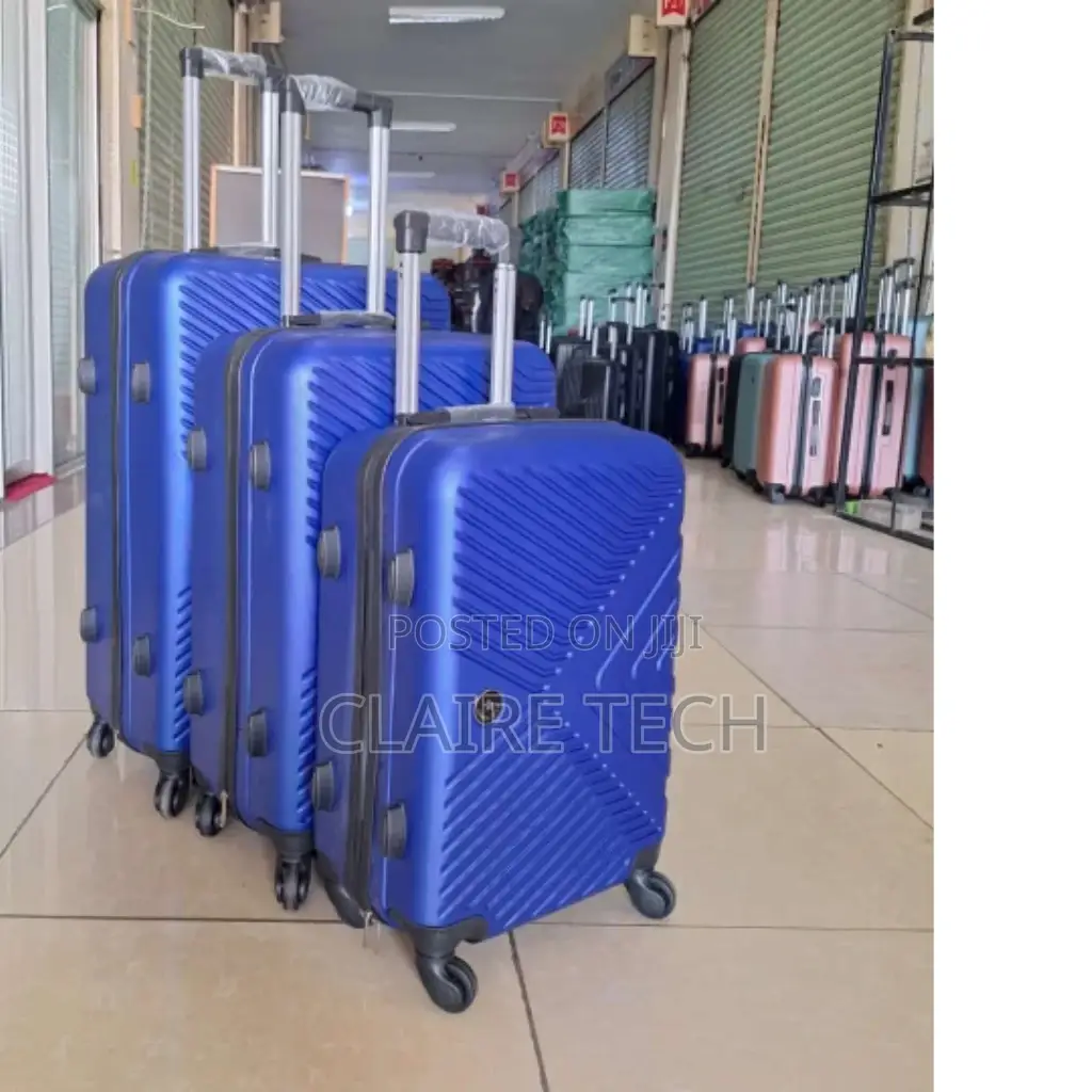 Blue 3 in 1 Luxurious Traveling Suitcase Bags